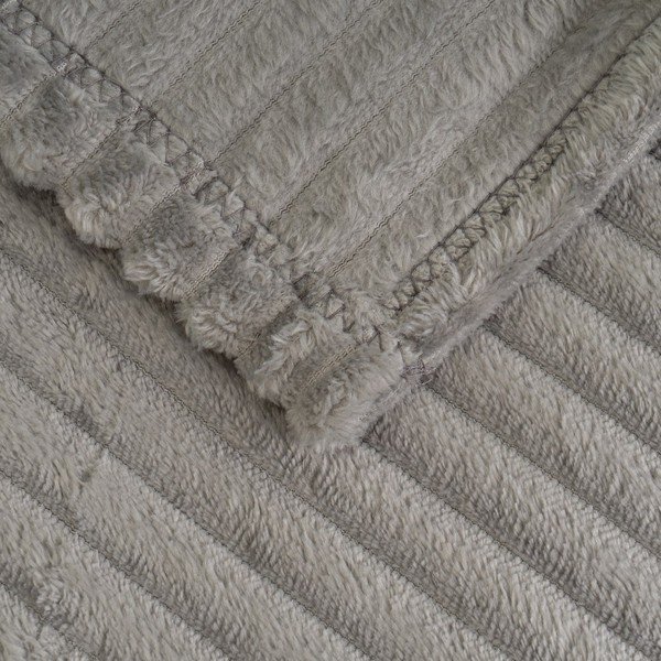 Pătură gri din micropluș-cocolino 130x160 cm Fur Velvet – Casa Selección-image-1
