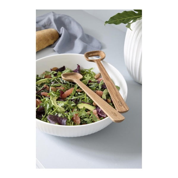 Bol din porțelan pentru salată Kähler Design Hammershoi, ⌀ 30 cm, alb-image-2