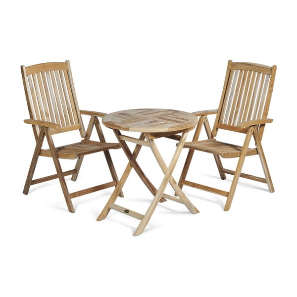 Fotoliu de grădină din lemn de tec Garden Pleasure Java-image-1