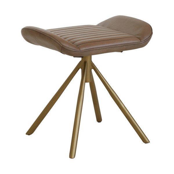 Taburet gri cu tapițerie din piele Buffalo – Premier Housewares