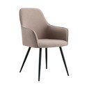 Set de scaune de sufragerie gri cu cotiere 2 buc. tapițat Harbo – House Nordic