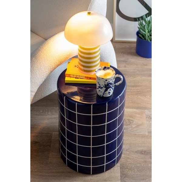 Măsuță auxiliară rotundă din ceramică ø 33 cm Retro Tiles – Leitmotiv-image-1
