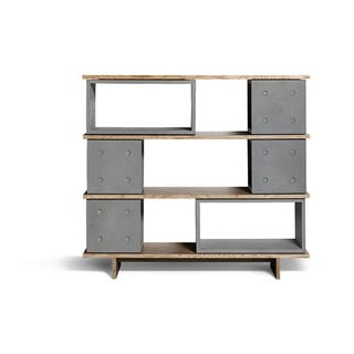 Bibliotecă din beton Lyon Béton Dice, 155 x 139 cm