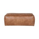 Taburet maro coniac cu tapițerie din imitație de piele Rodeo – WOOOD