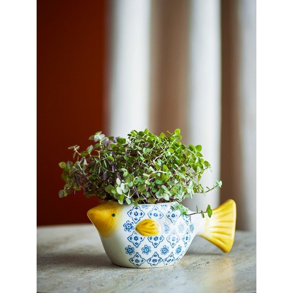 Ghiveci decorativ din gresie Wrenna – Bloomingville-image-1