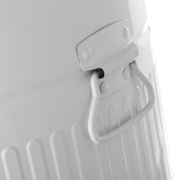 Coș de gunoi din metal, Casa Selección,  20 l, alb-image-2