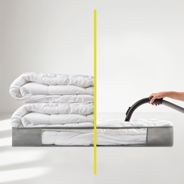 Cutie de depozitare sub pat, din plastic cu vacuum 105x45x15 cm – Homéa