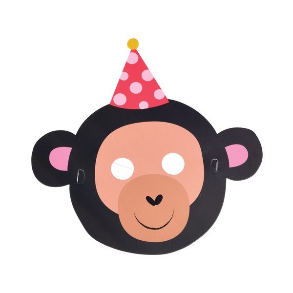 Set 6 măști din hârtie Rex London Party-image-2