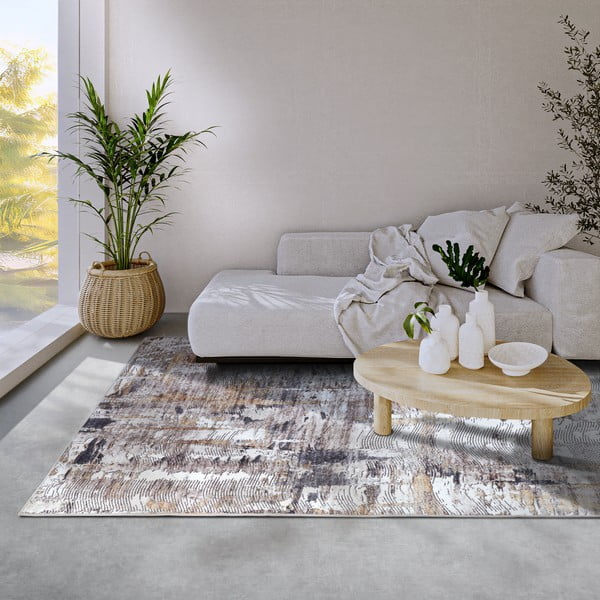 Covor gri deschis 160x230 cm Malard Anthracite Gold – Elle Decoration-image-1