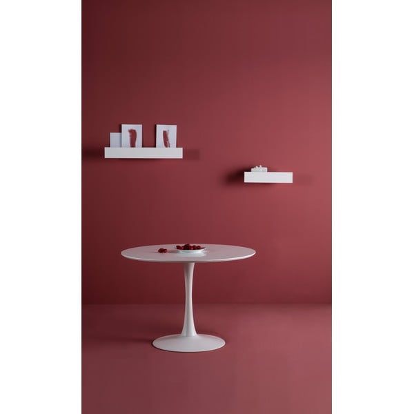 Masă rotundă Marckeric Oda, ⌀ 110 cm, alb-image-2