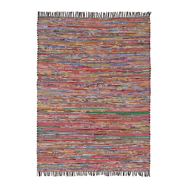 Covor din bumbac Ixia Fringes, 240 x 170 cm, multicolor