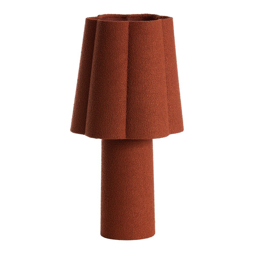 Veioză cărămizie cu abajur textil (înălțime 50 cm) Musaby – Light & Living