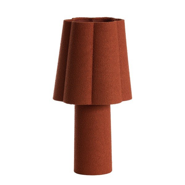 Veioză cărămizie cu abajur textil (înălțime 50 cm) Musaby – Light & Living