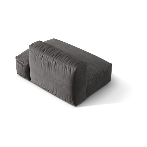 Modul pentru canapea modulară gri cu tapițerie din catifea (cu colț pe partea dreaptă) Martina – Micadoni -image-2