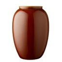 Vază din gresie ceramică Bitz, înălțime 25 cm, portocaliu închis