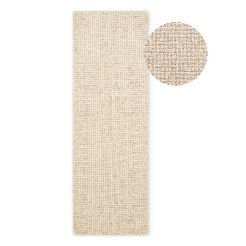 Covor tip traversa in culoare naturala din lana 80x250 cm Eloise – Hanse Home