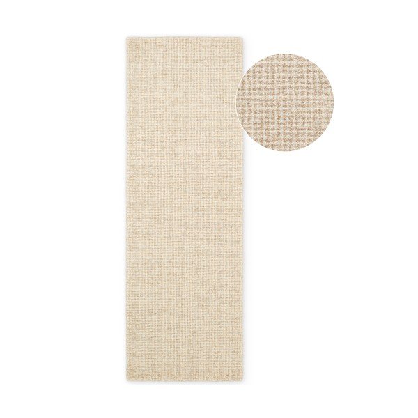 Covor tip traversă în culoare naturală din lână 80x250 cm Eloise – Hanse Home