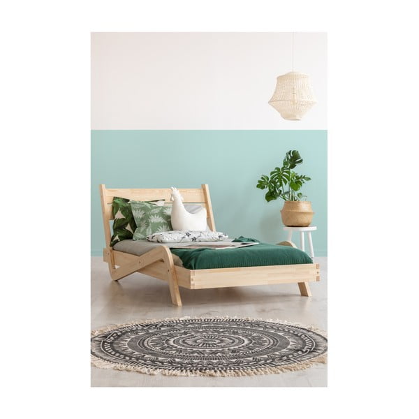 Pat din lemn de pin pentru copii Adeko Zigzag, 80 x 200 cm-image-2