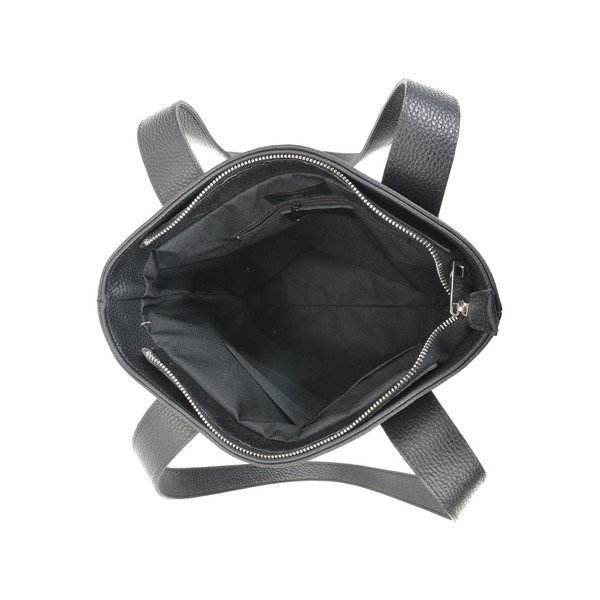 Geantă shopper din piele Mangotti Bags Agatha, negru-image-3