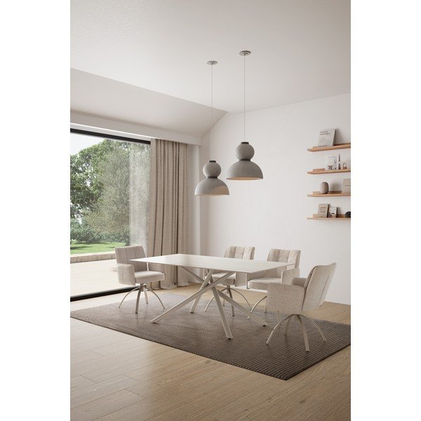 Masă de dining cu blat ceramic 90x180 cm Talia – Marckeric-image-1