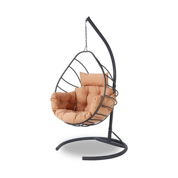 Fotoliu suspendat de grădină  portocaliu/gri Anka – Floriane Garden-image-2
