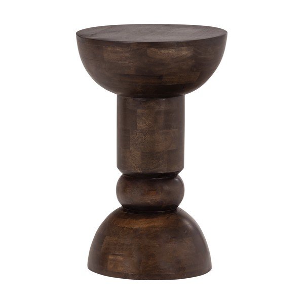 Măsuță auxiliară rotundă din lemn de mango ø 46 cm Emel – WOOOD