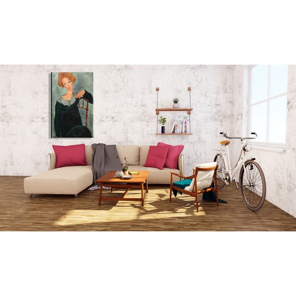 Reproducere tablou Amedeo Modigliani - Woman with Red Hair, 60 x 40 cm-image-1