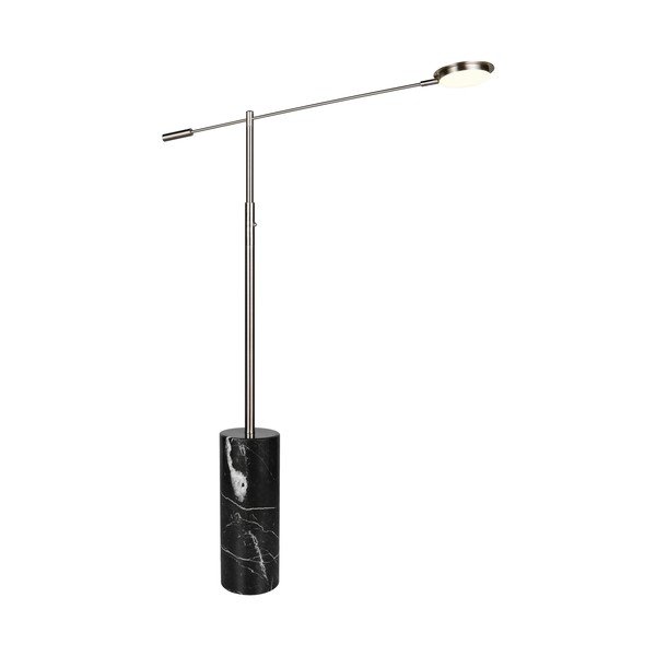 Lampadar negru-argintiu LED (înălțime 145 cm) Fiore – Trio Select