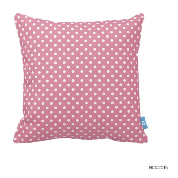 Pernă Homemania Dots, 43 x 43 cm, roz-alb