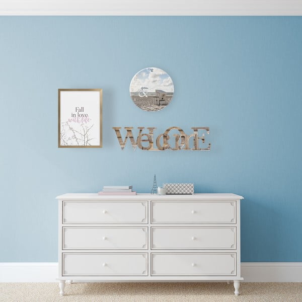 Ceas de perete din sticlă Styler The Sea, ø 30 cm-image-1