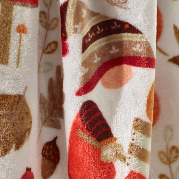 Pătură portocalie-maro din micropluș/cocolino 130x170 cm Woodland Gonks – Catherine Lansfield-image-2