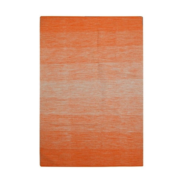 Covor bumbac The Rug Republic Delight, 230 x 160 cm, portocaliu - alb