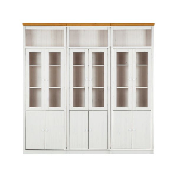 Vitrină albă din lemn de pin 518x223 cm Anita – Støraa