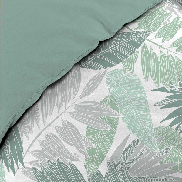 Lenjerie de pat verde din microflanel pentru pat dublu/extinsă 240x220 cm Epicea – douceur d'intérieur-image-3