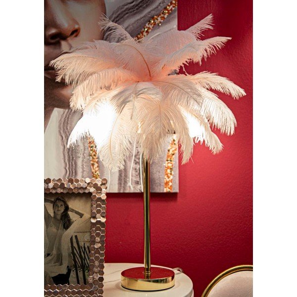 Veioză roz-aurie (înălțime 55 cm) Palm Pink – Mauro Ferretti-image-1