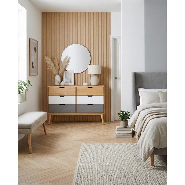 Comodă din lemn masiv de pin Marckeric Cusco, lățime 120 cm-image-1