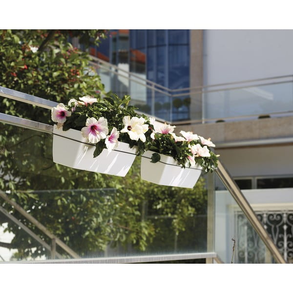 Jardinieră din plastic reciclat cu sistem de auto-irigare 50 cm Capri – Artevasi-image-1