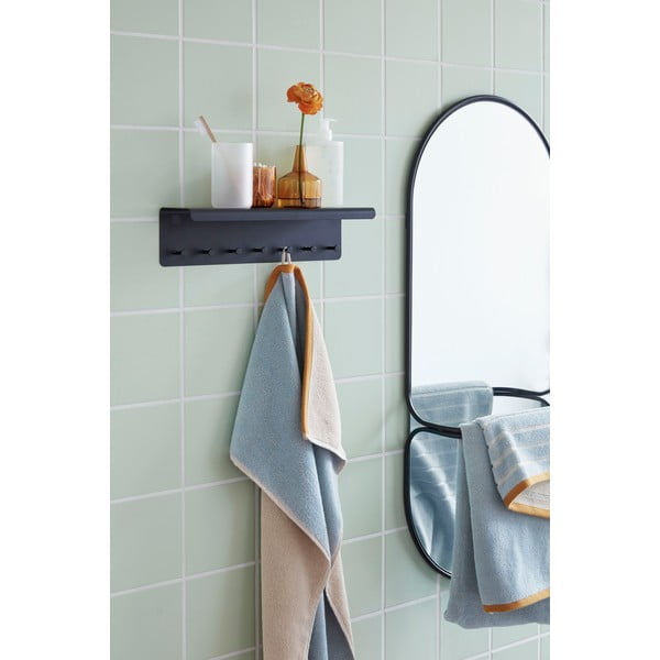 Cuier de perete din metal Hübsch Bow, negru-image-1