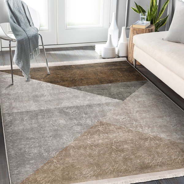 Covor bej de tip traversă 80x200 cm – Mila Home-image-3