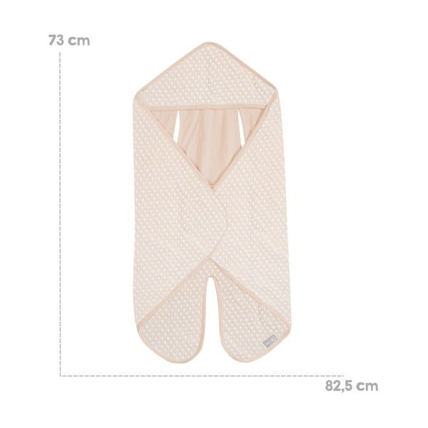 Păturică pentru scaunul auto de copii  bej din bumbac 73x82,5 cm Frosty Almond – Roba-image-1