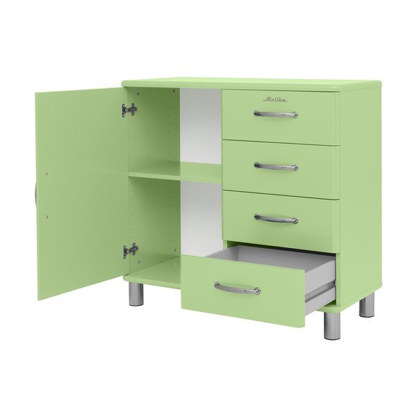 Comodă joasă verde 98x92 cm Malibu - Tenzo-image-4