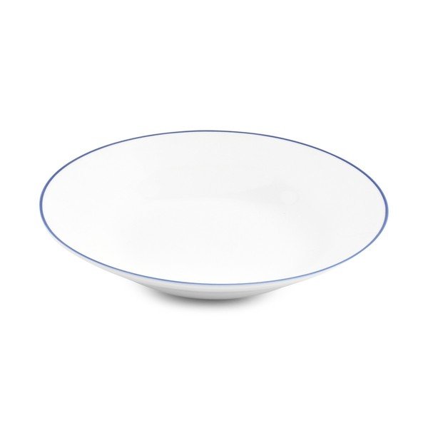 Farfurie albă adâncă din porțelan ø 23 cm Basic White – BonBistro-image-1