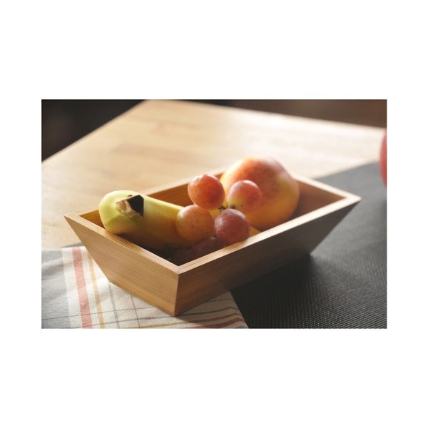 Bol dreptunghiular din bambus Bambum, 23 x 13 cm-image-1