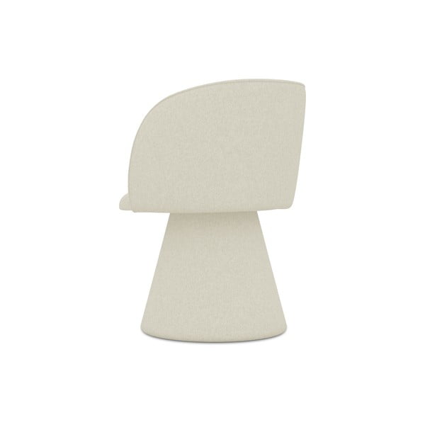 Scaun de sufragerie crem tapițat Maia – Makamii-image-3