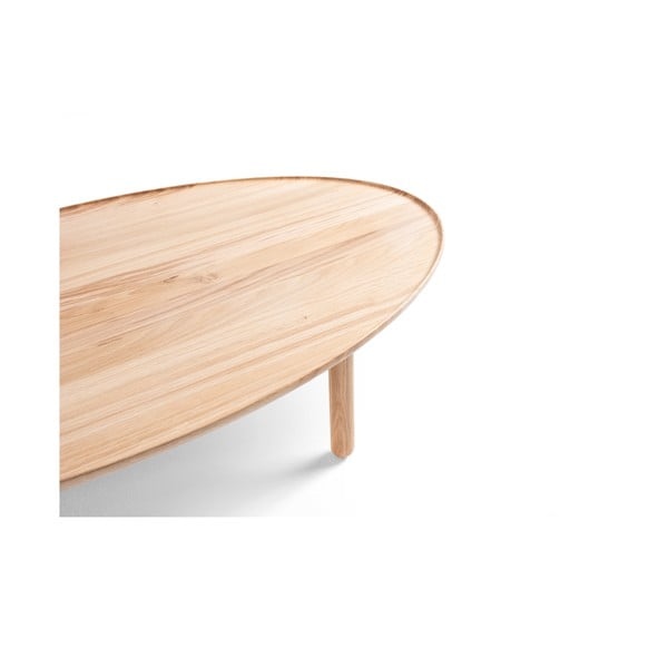 Măsuță de cafea în culoare naturală din lemn de stejar 80x150 cm Mu – Gazzda-image-3