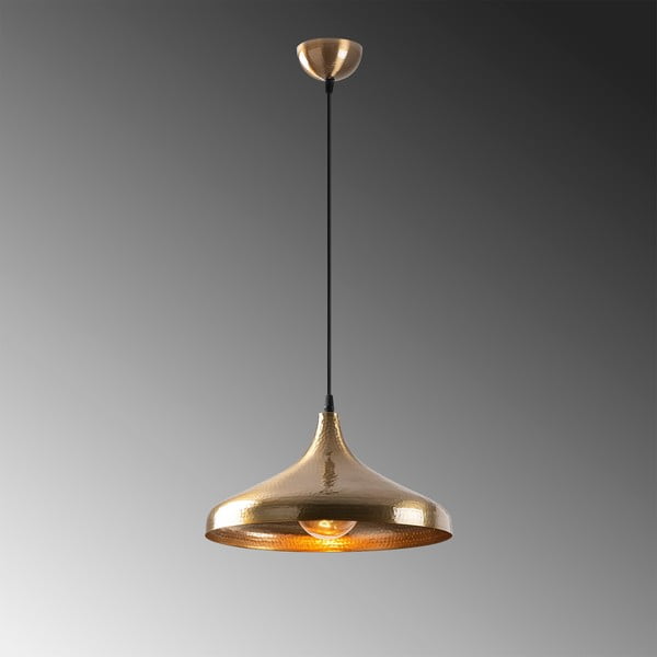 Lustră bronz cu abajur din metal ø 36 cm Tattoo – Opviq lights-image-3