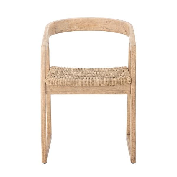 Scaun de dining în culoare naturală din lemn de arbore de cauciuc Serrone – Bloomingville-image-2