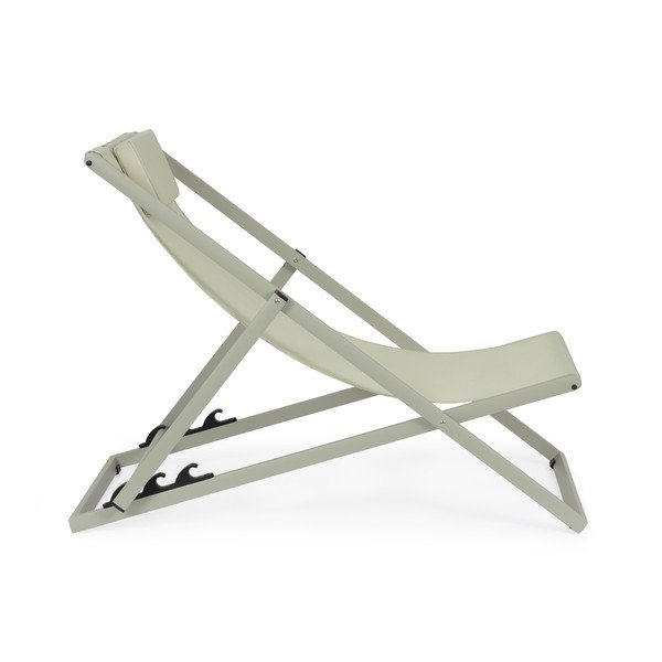 Șezlong de grădină taupe din metal Taylor – Bizzotto-image-3