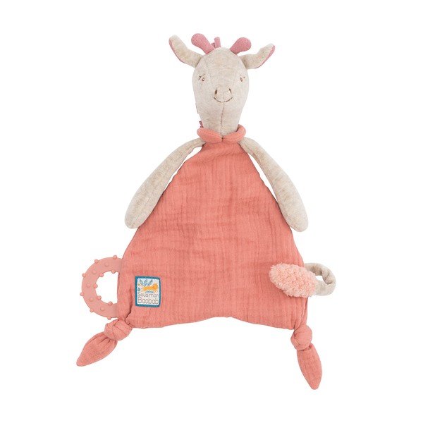 Jucărie de confort roz Giraffe – Moulin Roty
