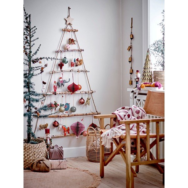 Set 2 ornamente de Crăciun din sticlă Loba - Bloomingville-image-1